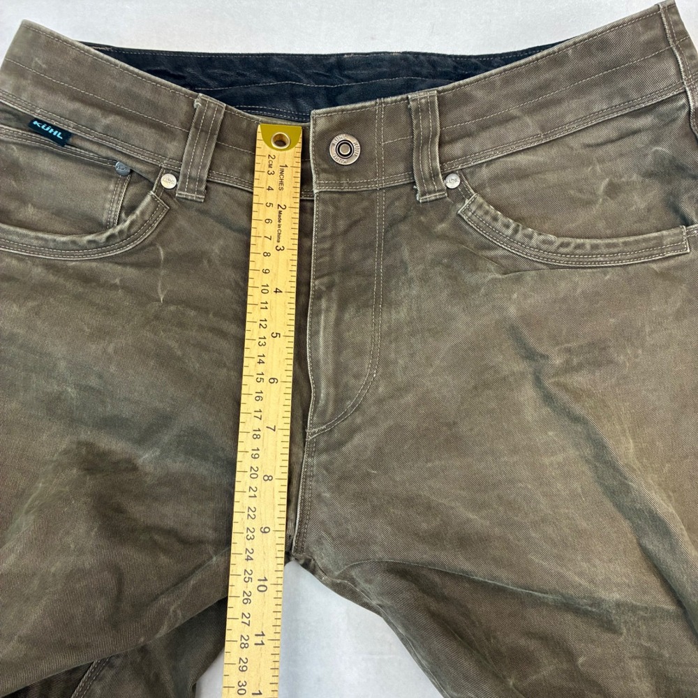 KUHL RYDR Pants Mens 30x31 Brown Relaxed Fit Articulated Knee Rugged Work Hiking - Picture 8 of 12